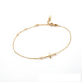 75264 Simples bracelete de ouro fino promocional